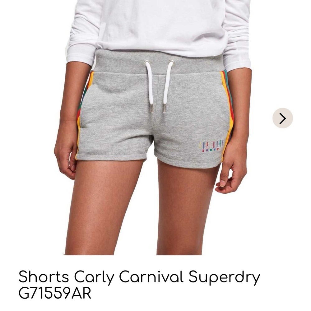SUPERDRY CO  Rainbow Short Shorts Size 12 Gray  Carly Carnival